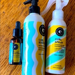 Cocunat curly girl hair system.
